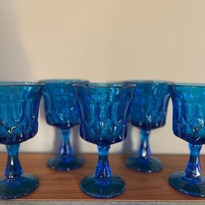 Vintage blue goblets